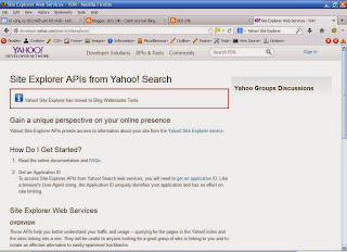 Các công cụ hỗ trợ SEO Free tốt nhất hiện nay-Yahoo! Site Explorer