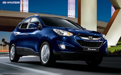 2011 Hyundai Tucson in Irish blue