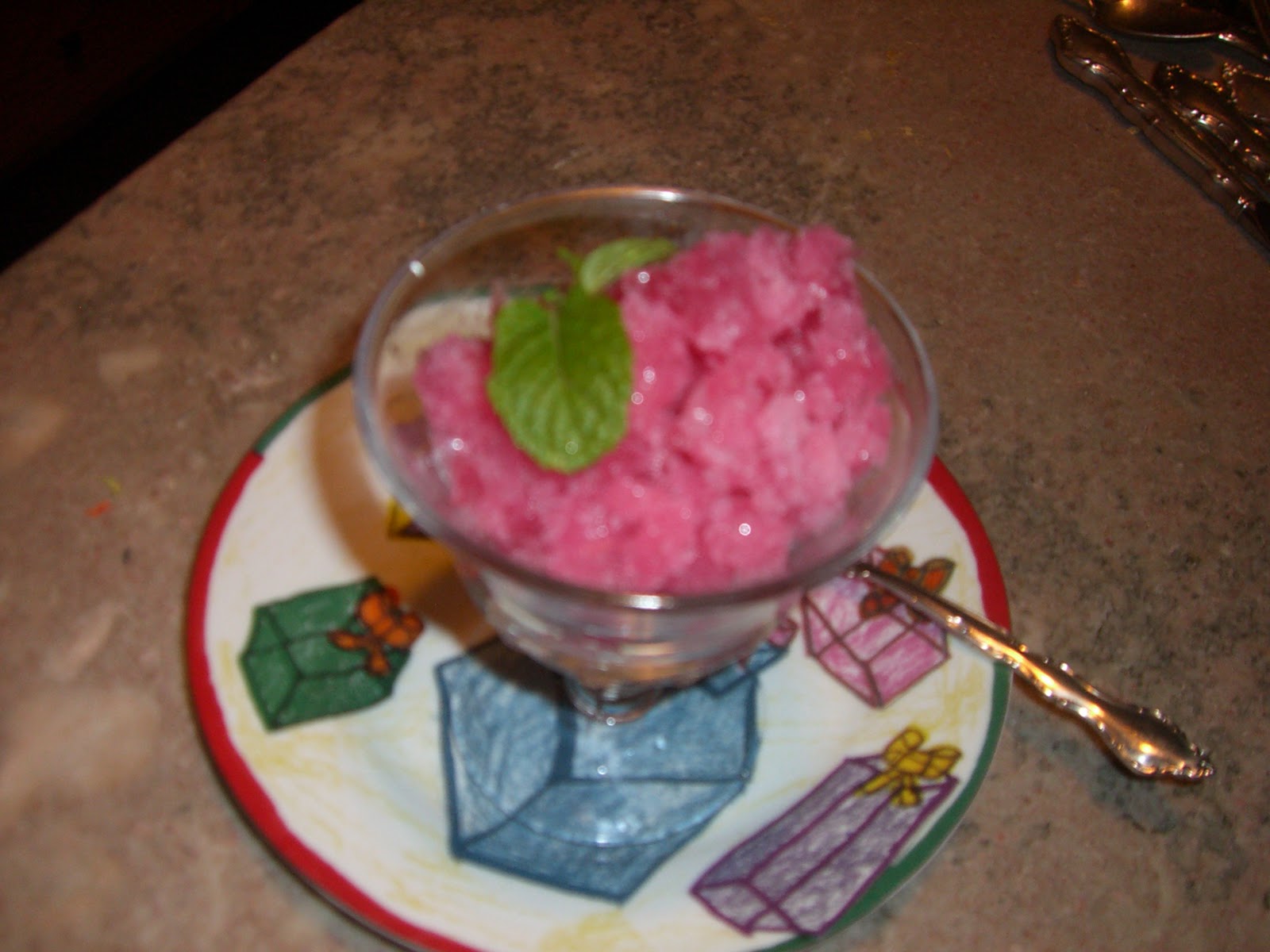 Cooking with Barry & Meta: Cran-Ginger Granita -- a lig