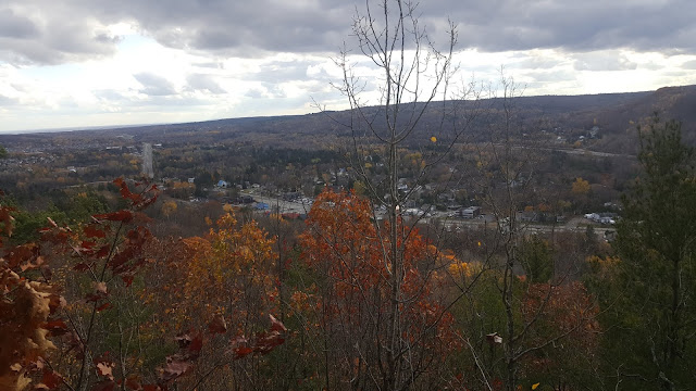 vue a partir du mont Shaw au sentier des falaises à Prevost