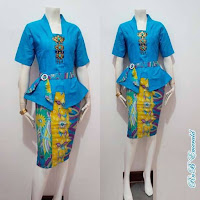  Baju  Atasan Dress  Batik  Bawahan Rok Pendek  Baju  Batik  