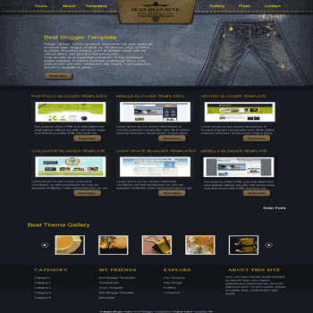 free blogger template converted from css template to blogger template Jeans blogger template