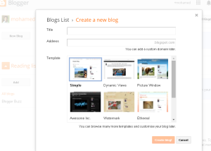 Free Blogger Blog How to make a blog