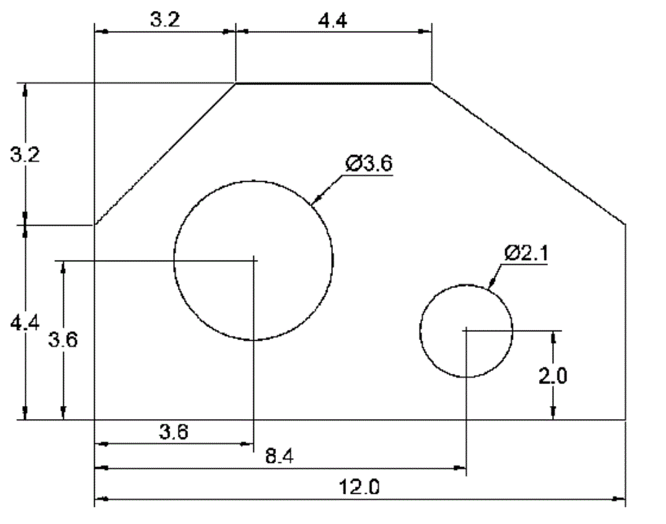 10 Contoh Gambar Latihan-latihan Dasar Autocad 2015 