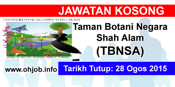 Job Vacancy at Taman Botani Negara Shah Alam (TBNSA 