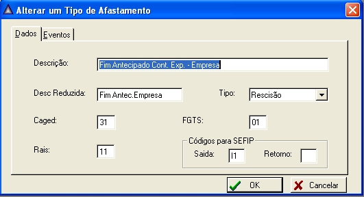 Blog do Dinâmica Folha de Pagamento: Tipos de Afastamento 