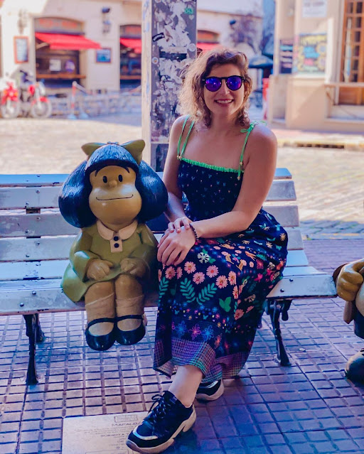Floralis generica e Mafalda: Encantos de Buenos Aires