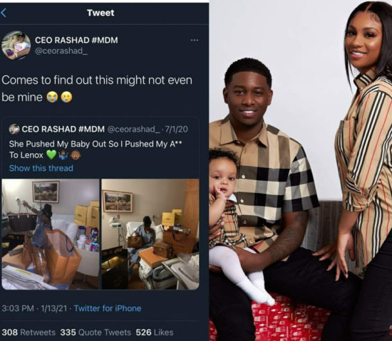 Man who went viral for buying his baby mama designer bags as push present expresses heartbreak as he finds out baby might not be his