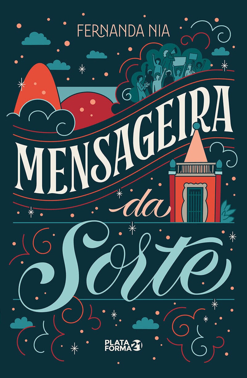Capa do livro Mensageira da sorte, de Fernanda Nia