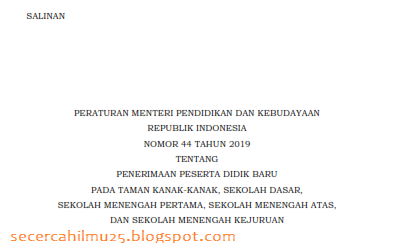 4 JALUR PENDAFTARAN PPDB 2020