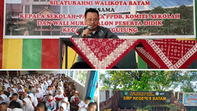 Ketua PJS Kota Batam Paparkan Etika Berkomunikasi di MPLS SMPN 9 Batam