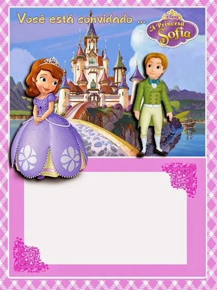 Princess Sofia the First: Free Printable Invitations, Labels or Cards.