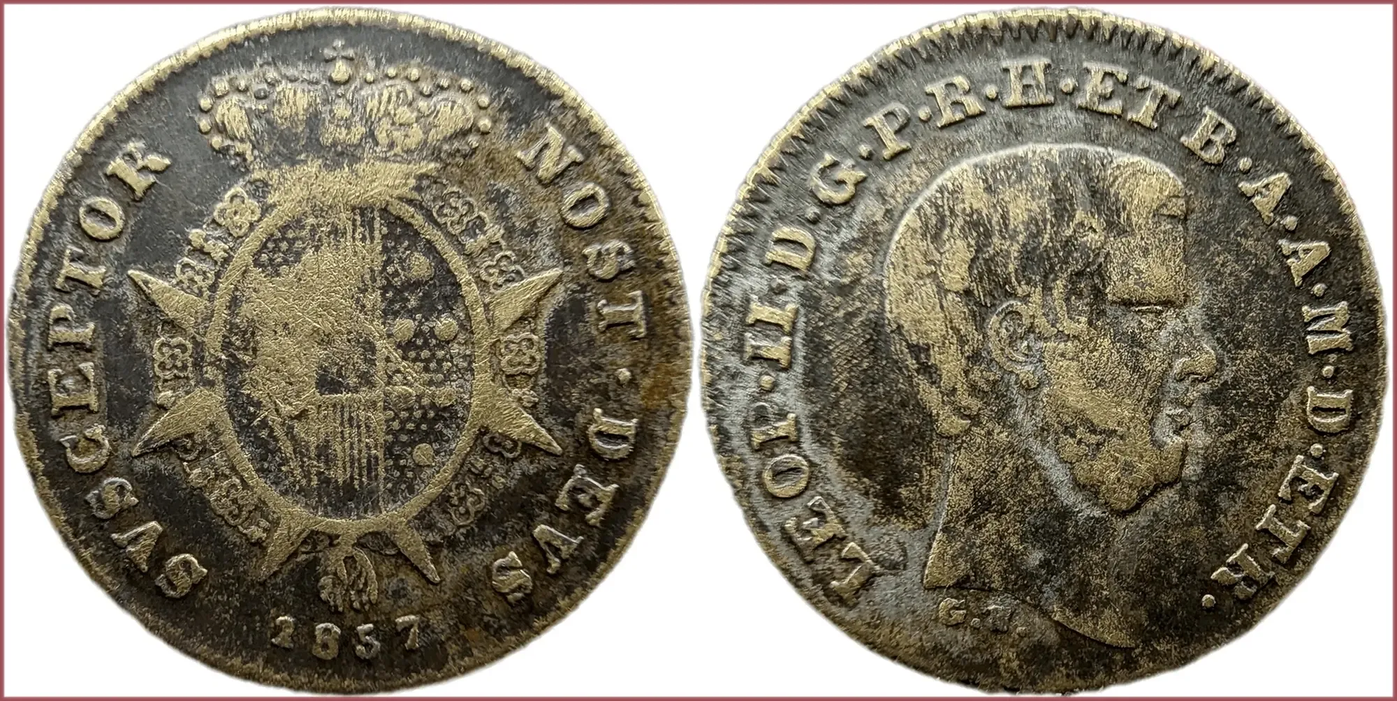 1/2 paolo, 1857: Grand Duchy of Tuscany (Italy)