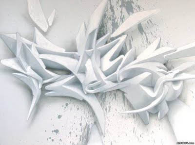 3D tribal Spray on Graffiti wildstyle