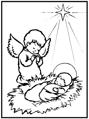 Baby Jesus Coloring Page