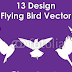 13 Flying Bird Vector Design