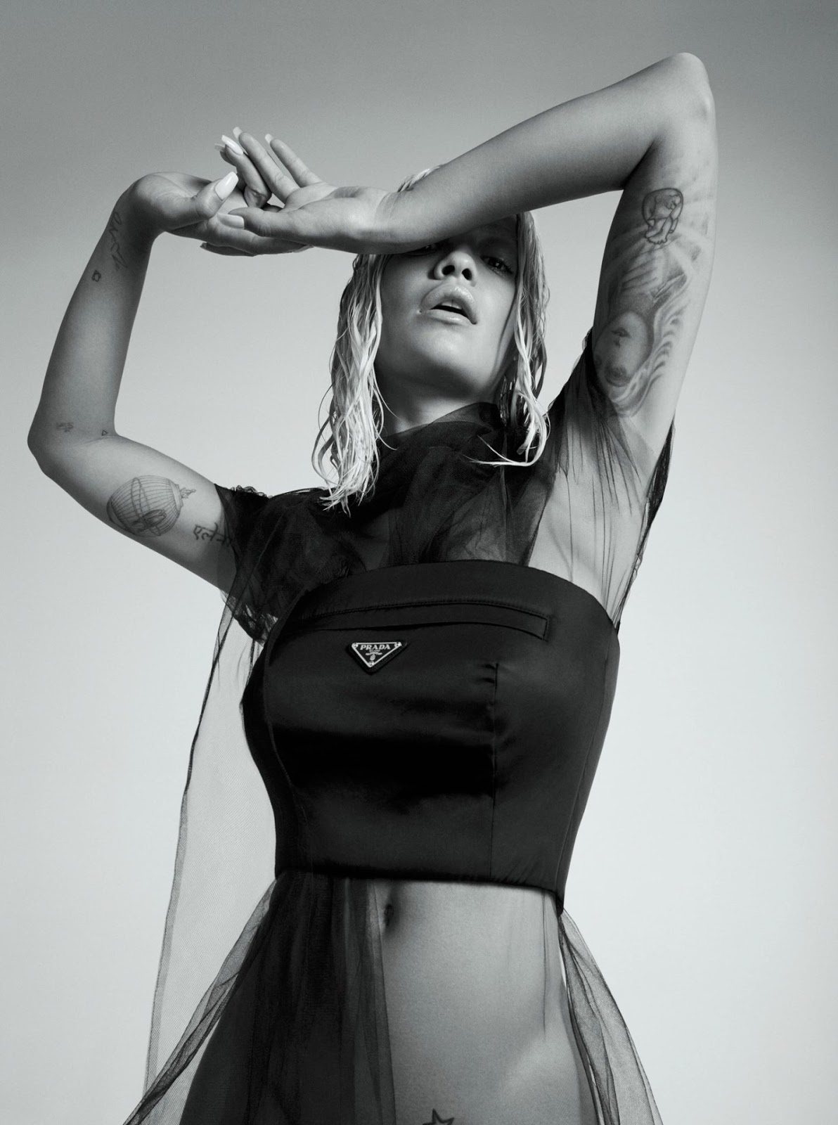 Rita Ora topless model photo shoot