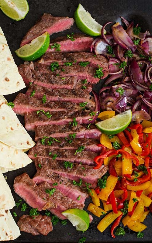 Margarita Steak Fajitas Recipe