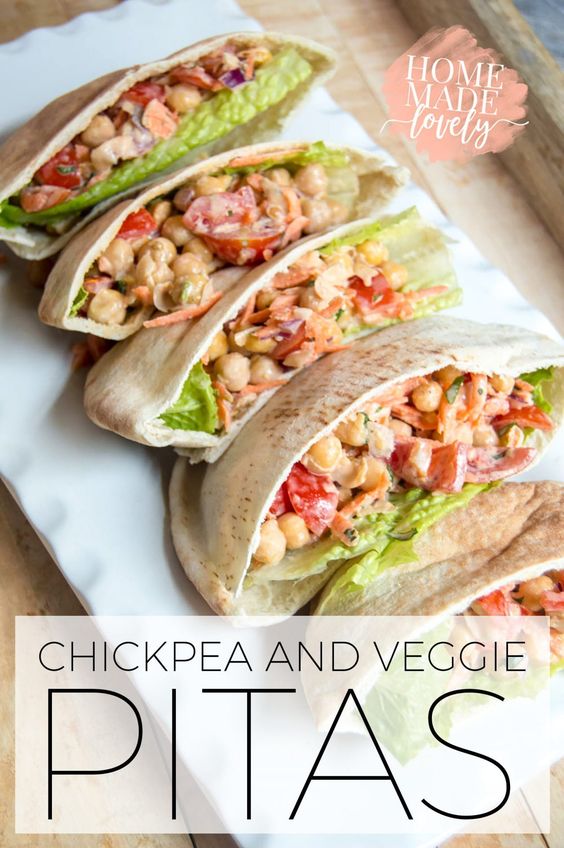 A deliciously filling, yet light lunch or dinner for the the whole family. These chickpea and veggie pitas sneak in a generous serving of vegetables and protein and will have everyone coming back for…