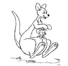 Walt Disney Roo from Winnie the Pooh Coloring Pages Picture