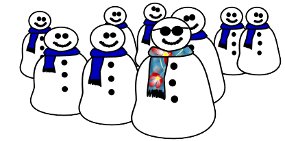 cool Snowman clip-art