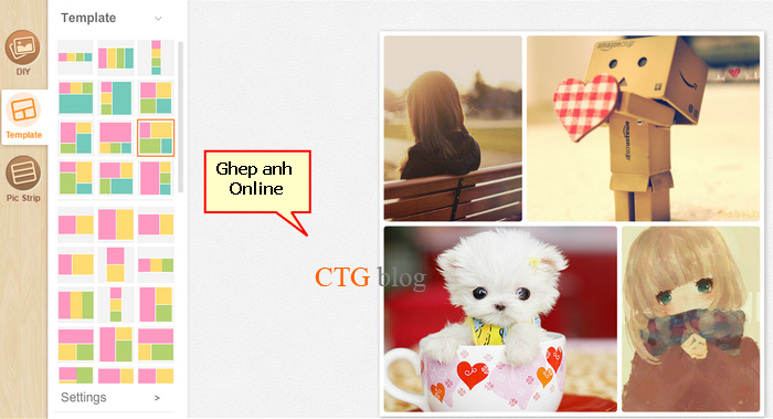 Hướng dẫn ghép ảnh Online cực đẹp, nhanh chóng và đơn giản