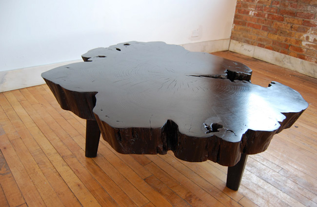 hvh interiors: Wooden Slab Coffee Tables