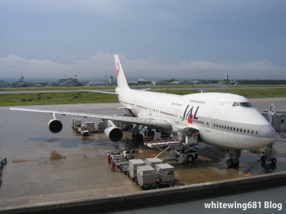 747 JAL ジャンボジェット 747-100B JA8164 小松空港