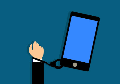 addiction ,smartphone ,addict ,addicted, arm ,blue , bound, brochure, browsing ,cartoon ,cellphone ,chained, chatting, communication ,habit, hand ,handcuff ,internet, lifestyle ,media, mobile , online, phone ,social ,talking ,technology,  trouble, website