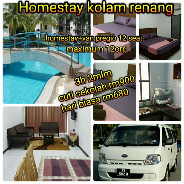 homestay kolam renang