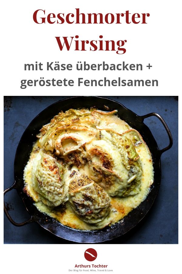 Geschmorter Wirsing mit geröstetem Fenchelsamen und mit Käse überbacken #rezepte #ofen #auflauf #käse #überbacken #einfach #schnell #vegetarisch #backofen #hackfleisch #bergkäse #gesund #suppe #pfanne #zubereiten #eintopf #kalorienarm #kartoffeln #fenchel #geröstet #martha #stewart #highcarb #foodblog #käserezepte #foodphotography #foodstyling #arthurstochter #gemüse #eigene #ernte #herbst #schmoren #geschmort #ohne #fleisch #gouda 