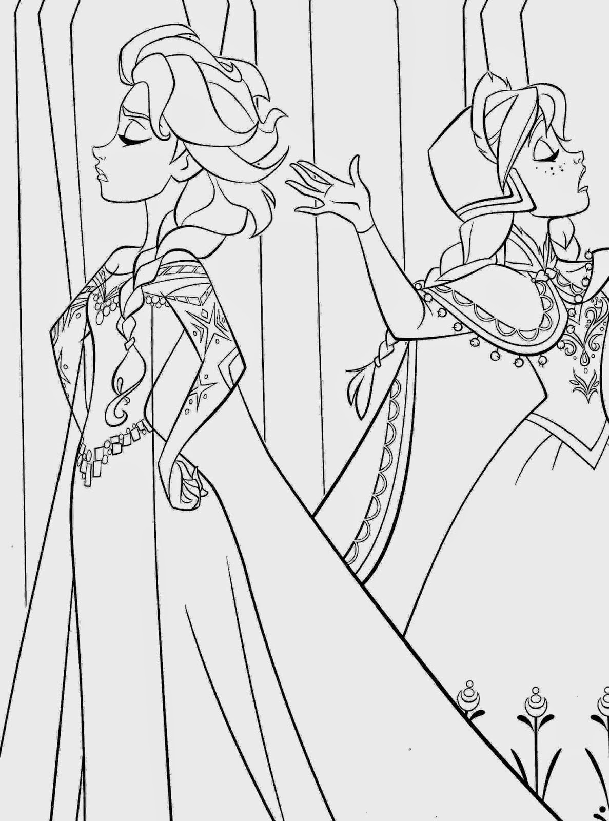 Download 17 Best Beautiful Coloring Pages Frozen Ready to Print