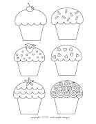 Printable Coloring Pages: Cupcake Coloring Pages