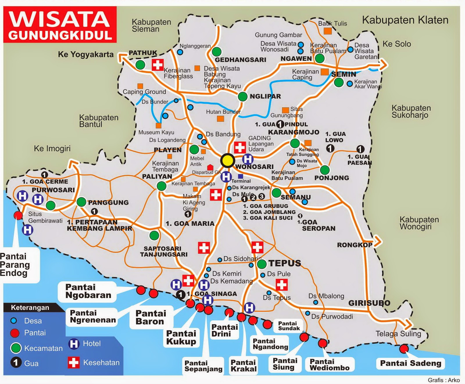  Peta Wisata  Yogyakarta Dan Sekitarnya Expectare Info