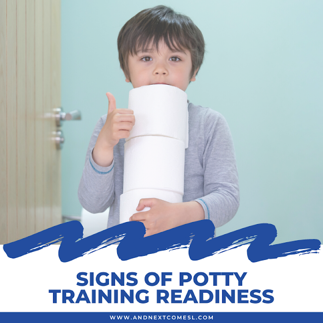 Signs of potty training readiness