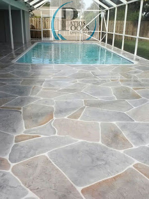 #decorativeconcrete #decorativeoverlay #pooldeck #concrete