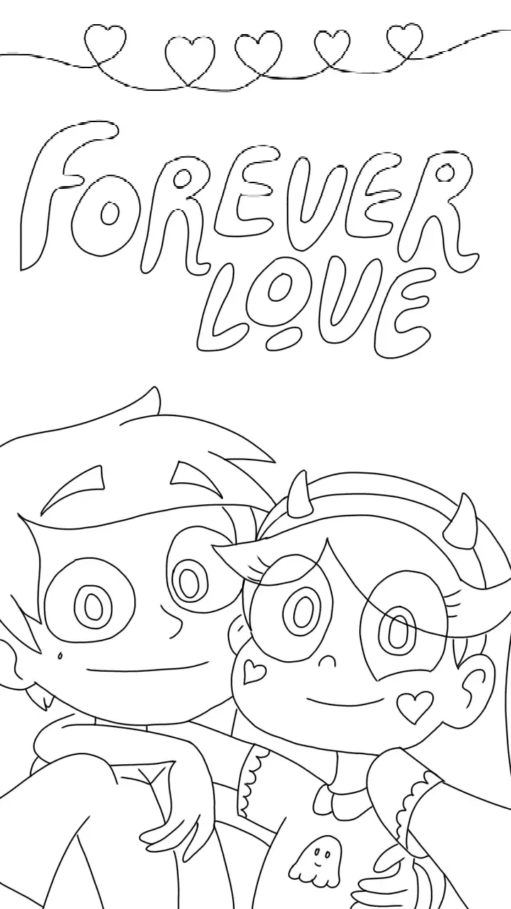 Star and Marco coloring pages