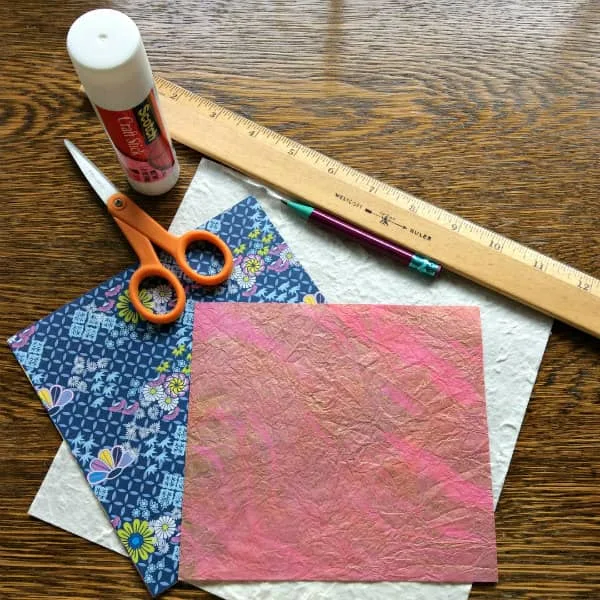 woven paper heart Valentine supplies