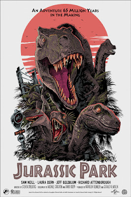 San Diego Comic-Con 2019 Exclusive Jurassic Park Movie Poster Screen Print by Francesco Francavilla x Mondo