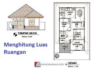 Menghitung skala Ruangan