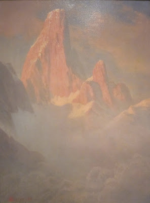 Albert Bierstadt Red Mountain Peaks
