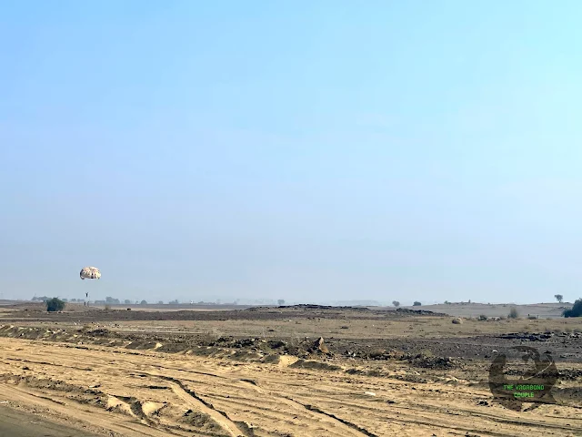 Paragliding at Sam Sand Dunes on Thar Desert