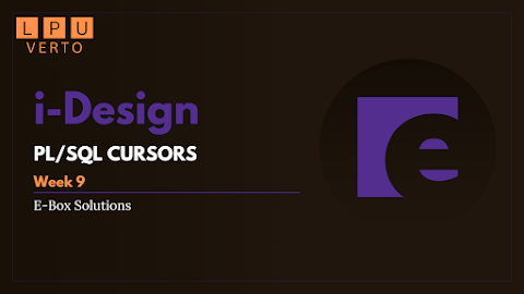 Week9 - Cursors / Design