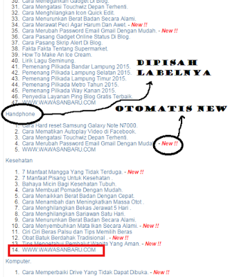 Cara Membuat Sitemap / Daftar Isi Otomatis.