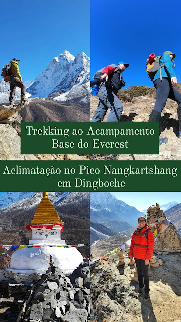 aclimatação no Pico Nangkartshang em Dingboche