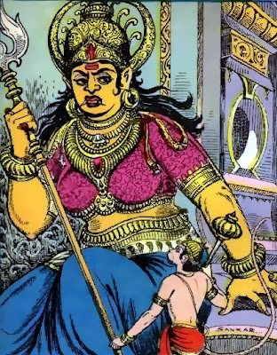 Lanka Devi and Hanuman