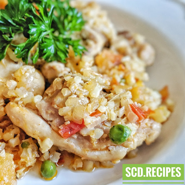 SCD Chicken Cauliflower Rice Paella