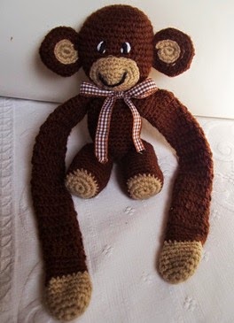 macaco amigurumi ponto com artesanatos