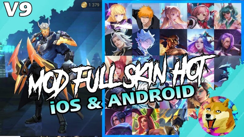 Hướng Dẫn Mod Full Skin Liên Quân Cho iOS Và Android • Mod Full Skin Hot V9 • Cậu Vàng Official