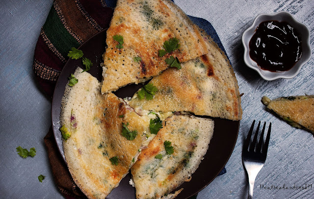 how to make cheesy Dosa Quesadilla recipe how to make cheese dosa recipe